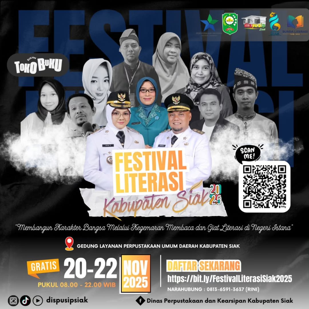 Cover : FESTIVAL LITERASI KABUPATEN SIAK 2025