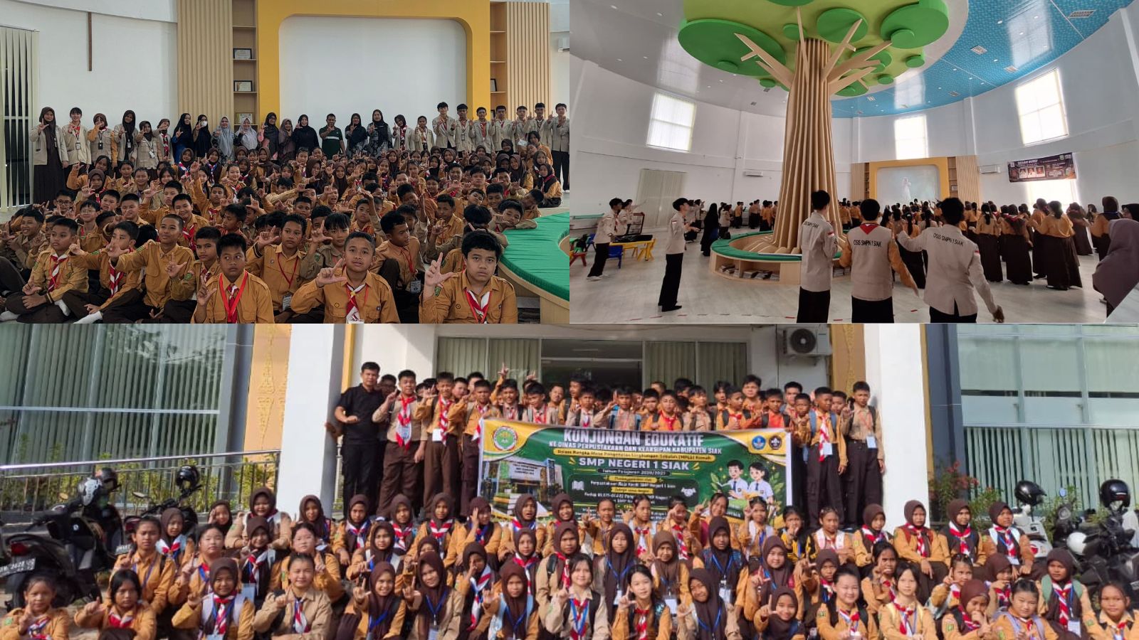 Sambut Siswa Baru SMPN 1 Siak, Dispusip Siak Gelar Program LITERAKU SIAK dalam Rangka MPLS